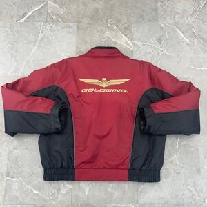 Honda Goldwing Motorcycle Jacket Womens XL Diamond Quilted Lined Riding Coat